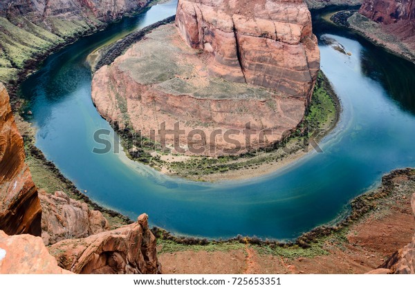 Scenery Horseshoe Bend Arizona Usa View Stock Photo Edit Now