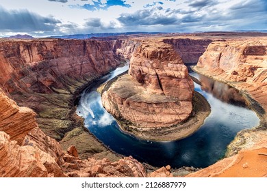 Scenery from the Horseshoe bend, near Page, AZ, USA - Powered by Shutterstock