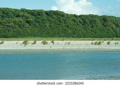 Scenery Of Hualien River Estuary.