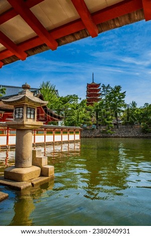 Scenery of Itsukushima Shrine, Hiroshima Prefecture