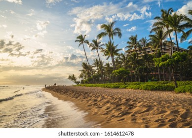 Scenery At Kaanapali Beach In Maui Island, Hawaii