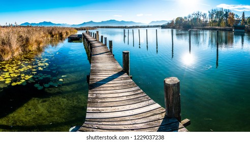 scenery at lake chiemsee - bavaria - germany