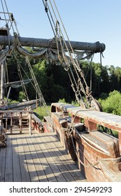 The Scenery Of The Medieval Ship Cinema Town Pilgrim Porto, Moscow Region, Russia