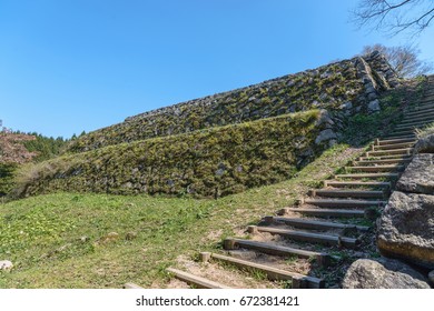 Scenery of the Nanao castle ruins  in Ishikawa, Japan - Shutterstock ID 672381421