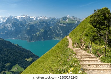 Scenery on the Stoos Ridge Hike in Switzerland - Powered by Shutterstock