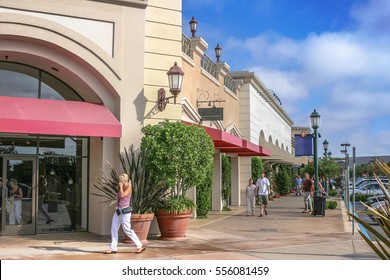 Scenery of the outlet mall