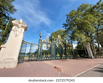 Scenery of Parc de la Tete d'Or,Lyon , France