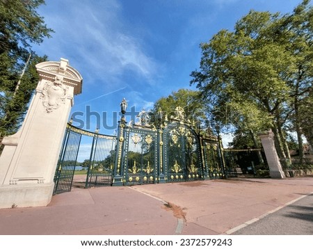 Scenery of Parc de la Tete d'Or,Lyon , France