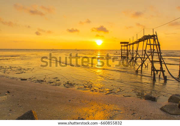 Scenery Sunset Captured Pantai Remis Selangor Stock Photo Edit Now 660855832