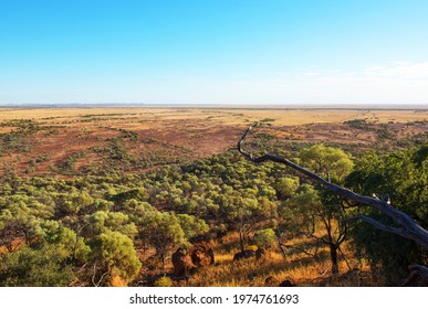 Scenery surrounding the remote town of Winton, in western Queensland, Australia.  This scene was captured from the lookout at the Australian Age of Dinosaurs complex, about 26kms from the town.