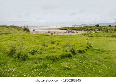 Scenery At The Whareroa Beach At Queen Elizabeth Park In New Zealand