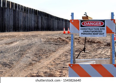 Scenes Of Border Fencing Along New Mexico's Border With Mexico.