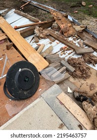 Scenes From A Pole Barn Demolition Site