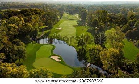 Scenic aerial golf course photos from Ohio 