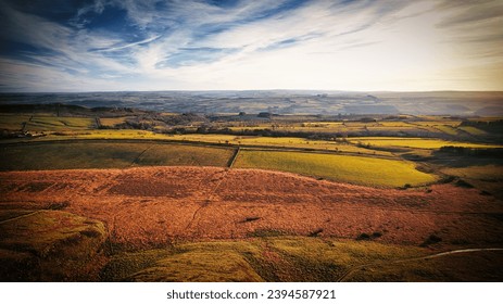 Scenic aerial landscape photo of the nature at Sycamore Gap, UK - Shutterstock ID 2394587921