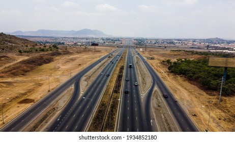 Scenic Aerial View Of Abuja City Highway