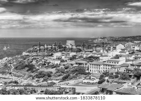 Similar – Foto Bild Die Stadt Bonifacio, Korsika, direkt an steilen Klippen gebaut