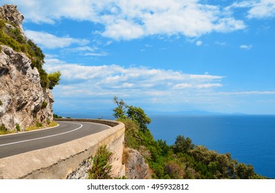 The Scenic Amalfi Coast Road. 