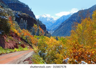 Scenic Back Road In San Juan Mountains