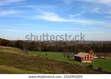 scenic barn on Gettysburg battlefield