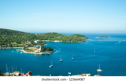 A Scenic Bay Of Vis Island In Croatia