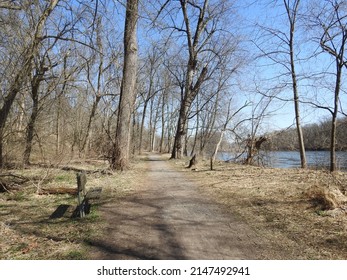 The Scenic Beauty Of The Schuylkill River Trail, In Montgomery County, Pennsylvania.