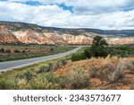 Scenic cliffs along US Highway 84 in New Mexico