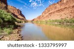 Scenic Colorado Riverway Recreation Area near Moab in Utah, USA