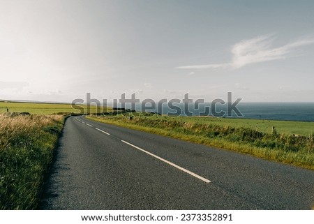 Scenic country road in England. High quality photo