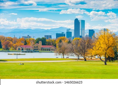 Scenic Denver Colorado Skyline City Park Stock Photo 1465026623 ...