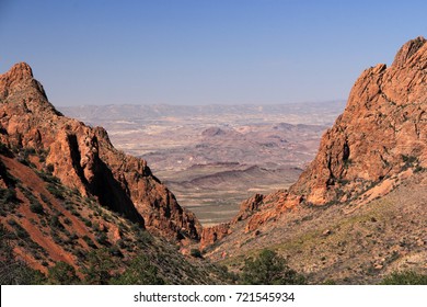 Scenic Desert Landscape In Big Bend National Park, Texas