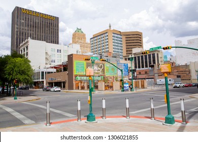 Scenic downtown in El Paso, Texas, USA, 07-15-2018