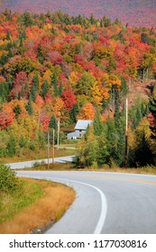 Scenic Drive Through New England Country Side