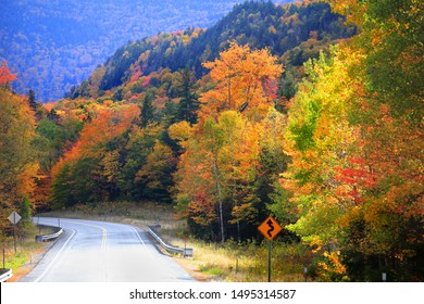 Scenic Drive Through New England Country Side