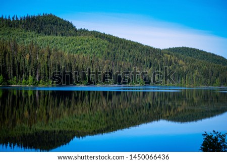 Scenic Gavin Lake in British Columbia Canada