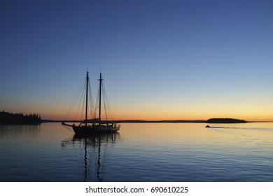 Scenic Islands On The Coast Of Maine