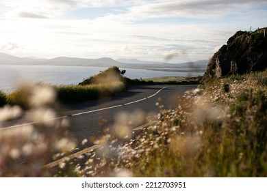 Scenic Kerry Road On The Wild Atlantic Way. Ireland 