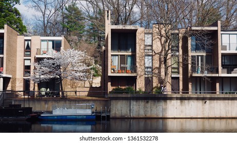 A Scenic Of Lake Anne, Reston, Virginia