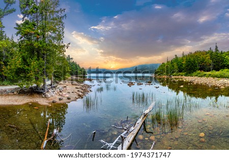 scenic lake Jordan in Arcadia National Park, Bar Harbor