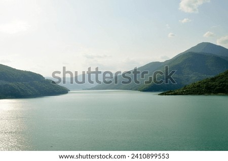 Scenic landscape in Caucasus mountains