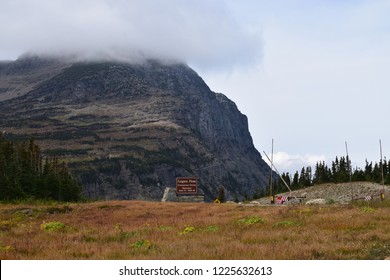 Scenic Landscape Of The McDonald Lake Valley From The Highline Trail, By The Going-to-the-sun Road Near Logan Pass Visitor Center, In Glacier National Park, USA