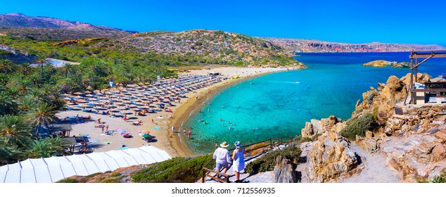 Vai Beach Crete Images Stock Photos Vectors Shutterstock