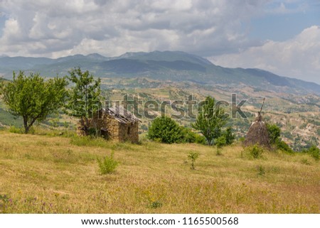 Image, Stock Photo old abandoned building, albania