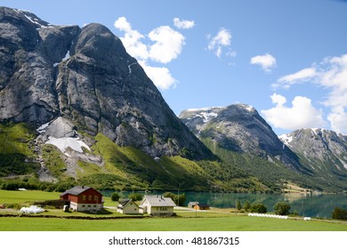 Scenic Landscape In Western Norway