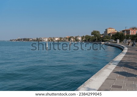 Scenic Lido di Venezia promenade landscape , Lido island Venice, Italy  Foto stock © 