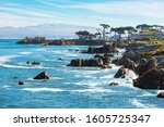 Scenic Monterey coast, beautiful California coastline, Pacific Grove, Monterey, California, USA