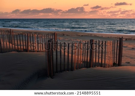 Scenic morning beach view, Outer Banks North Carolina