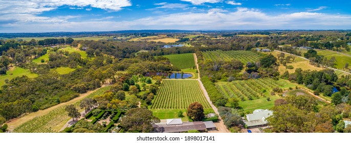 Scenic Mornington Peninsula Countryside - Aerial Panorama