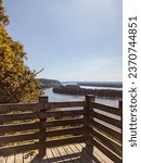 scenic overlook in Mississippi Palisades State Park