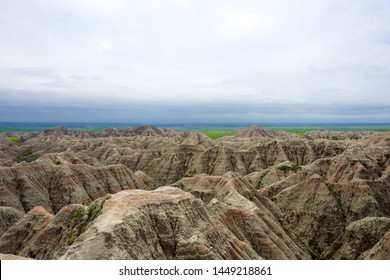 Scenic Overlooking View Rugged Badlands South Stock Photo 1449218861 